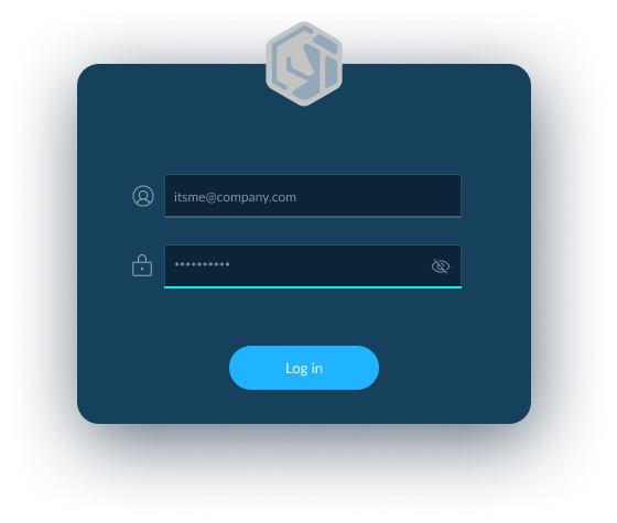Login screen
